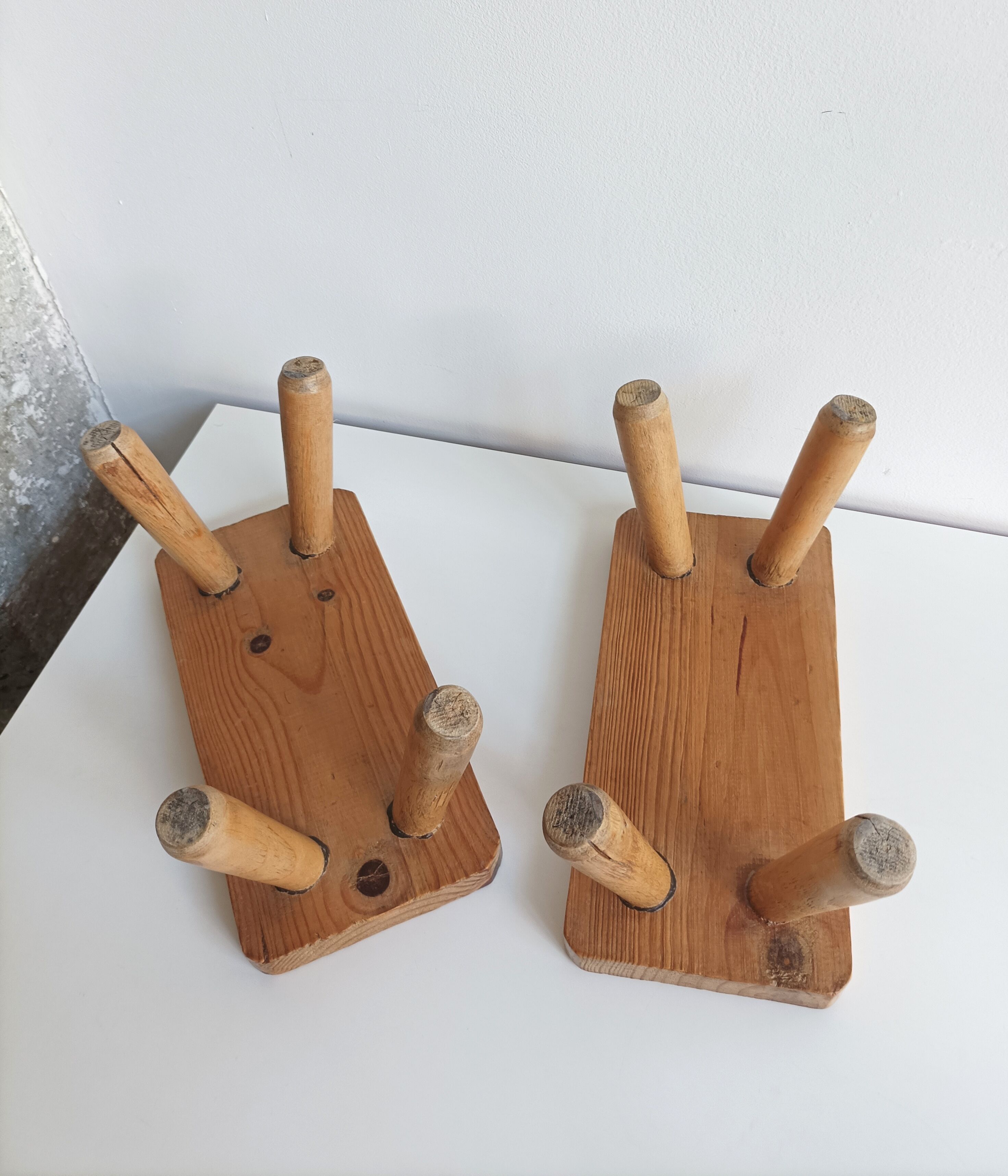 Stool footrest vintage plant holder