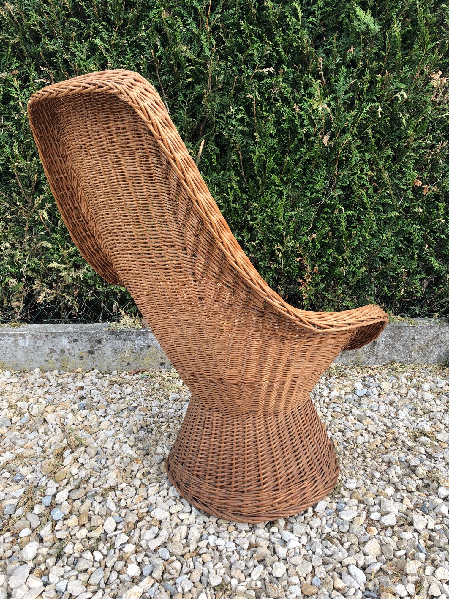 Wicker armchair