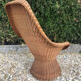 Wicker armchair