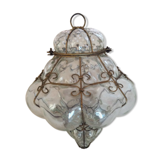 Old blown glass chandelier