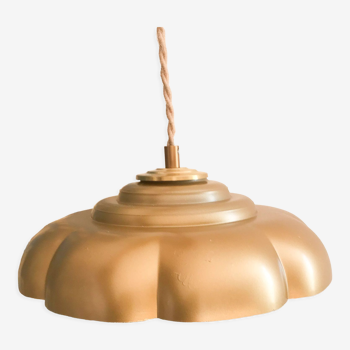 Vintage golden lampshade pendant light
