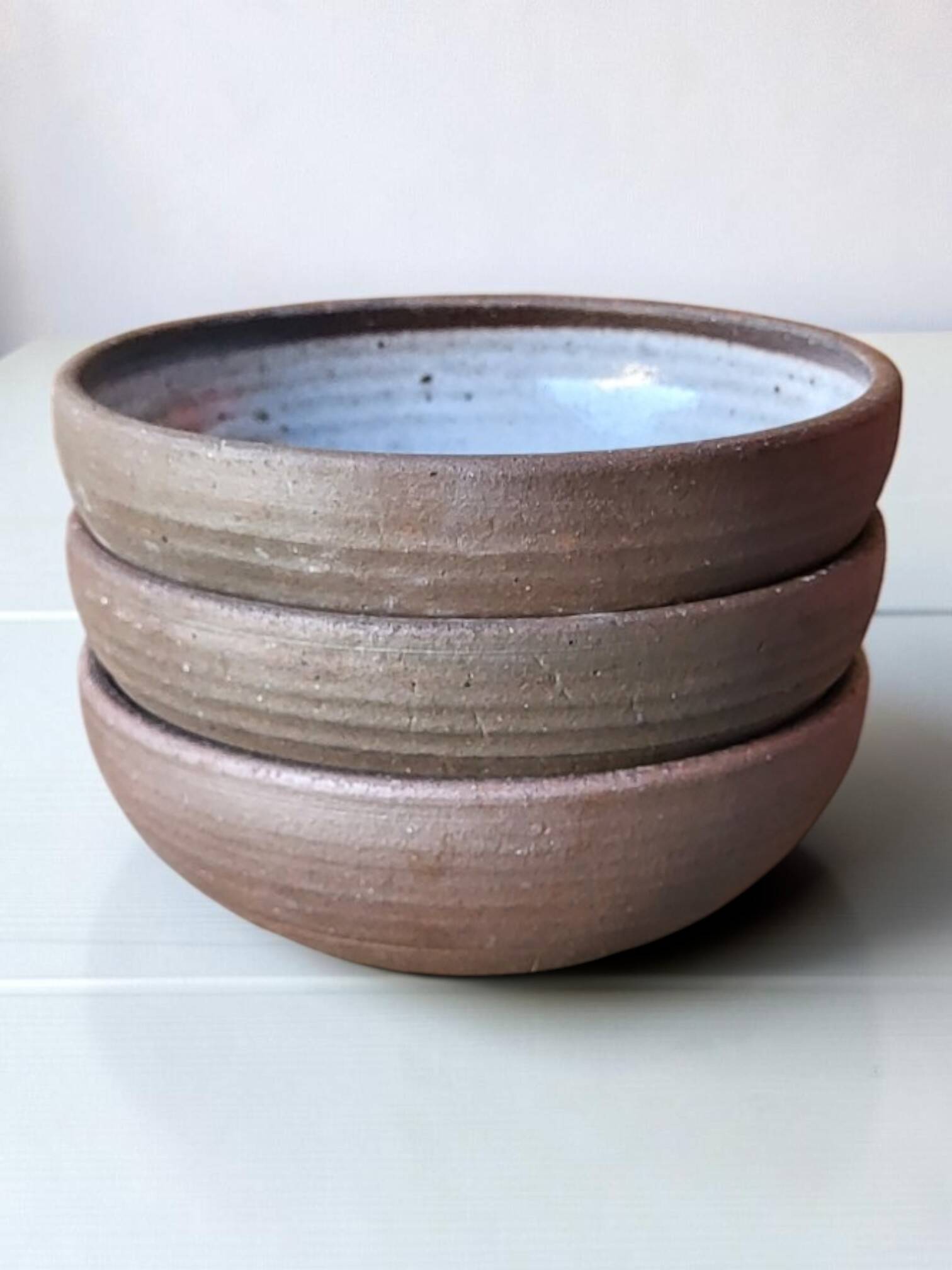 3 stoneware bowls from Ratilly / J&N Pierlot / Puisaye