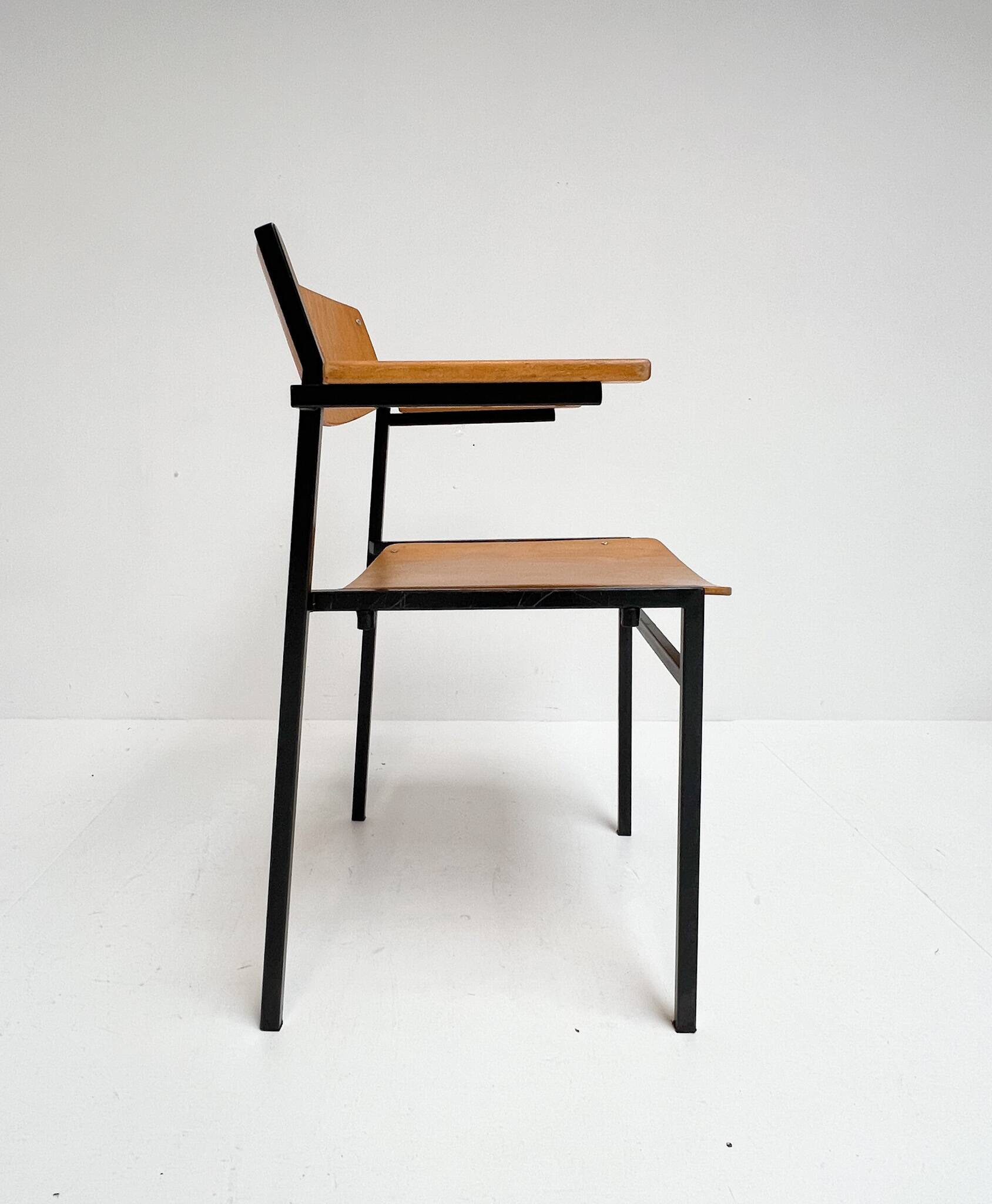 6 chaises empilables par Gijs van der Sluis, 1970