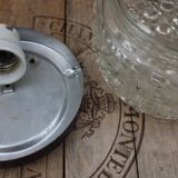 Moulded glass ceiling light