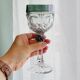 Amaris Nachtmann 6 Large Iridescent Colored Crystal Wine and Water Glasses