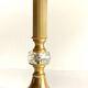 LAMPE Cristal et Métal Doré et VINTAGE