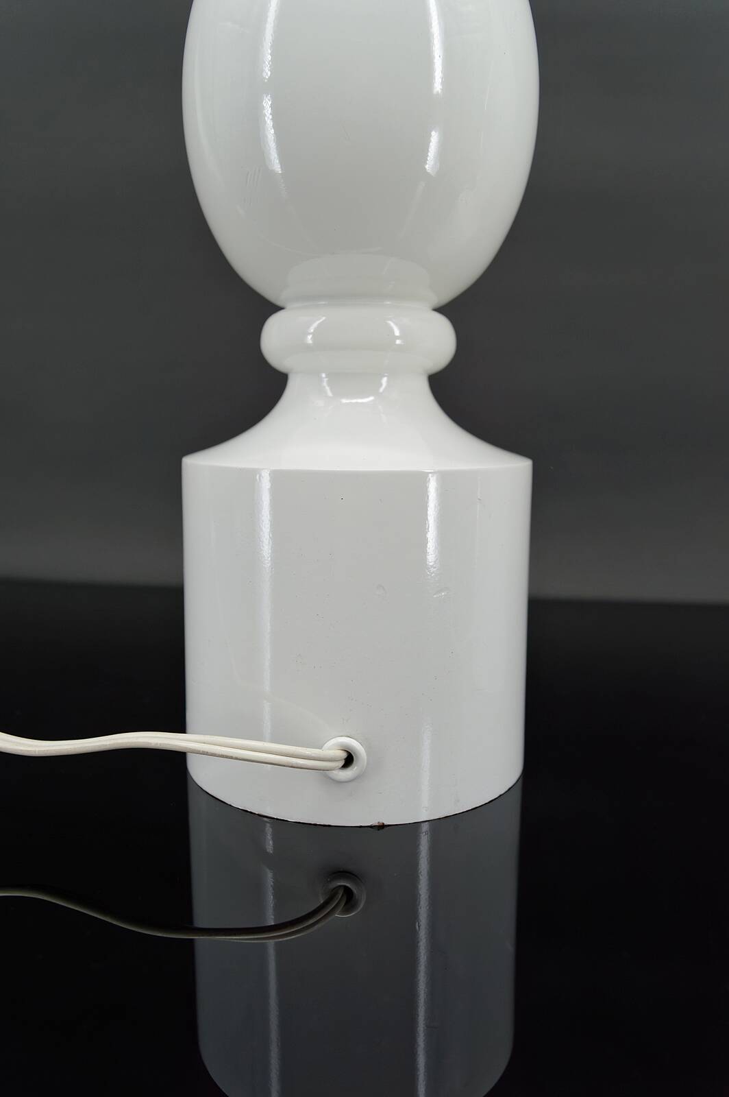 Pair of white lamps by Philippe Capelle, France, Circa 1970