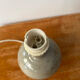 60s stoneware globe lamp base