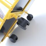 Post-modern rolling trolley by Rodney Kinsman Bieffeplast circa 1980