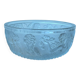 Art Deco bowl, 1930, in pressed molded glass, decorated with a woman and fruit