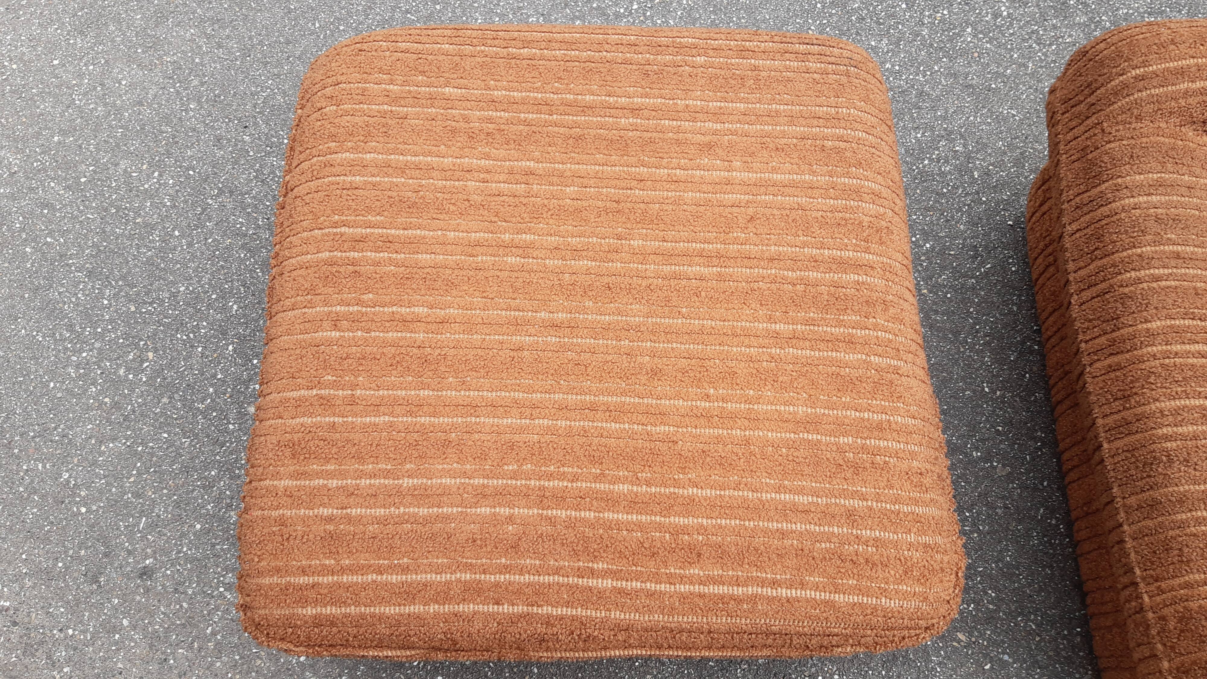 Driver and corduroy ottoman 1970