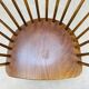 Baumann armchair with Scandinavian style bars, desk