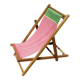 Chilean fabric deckchair for children Rostaing vintage 1980