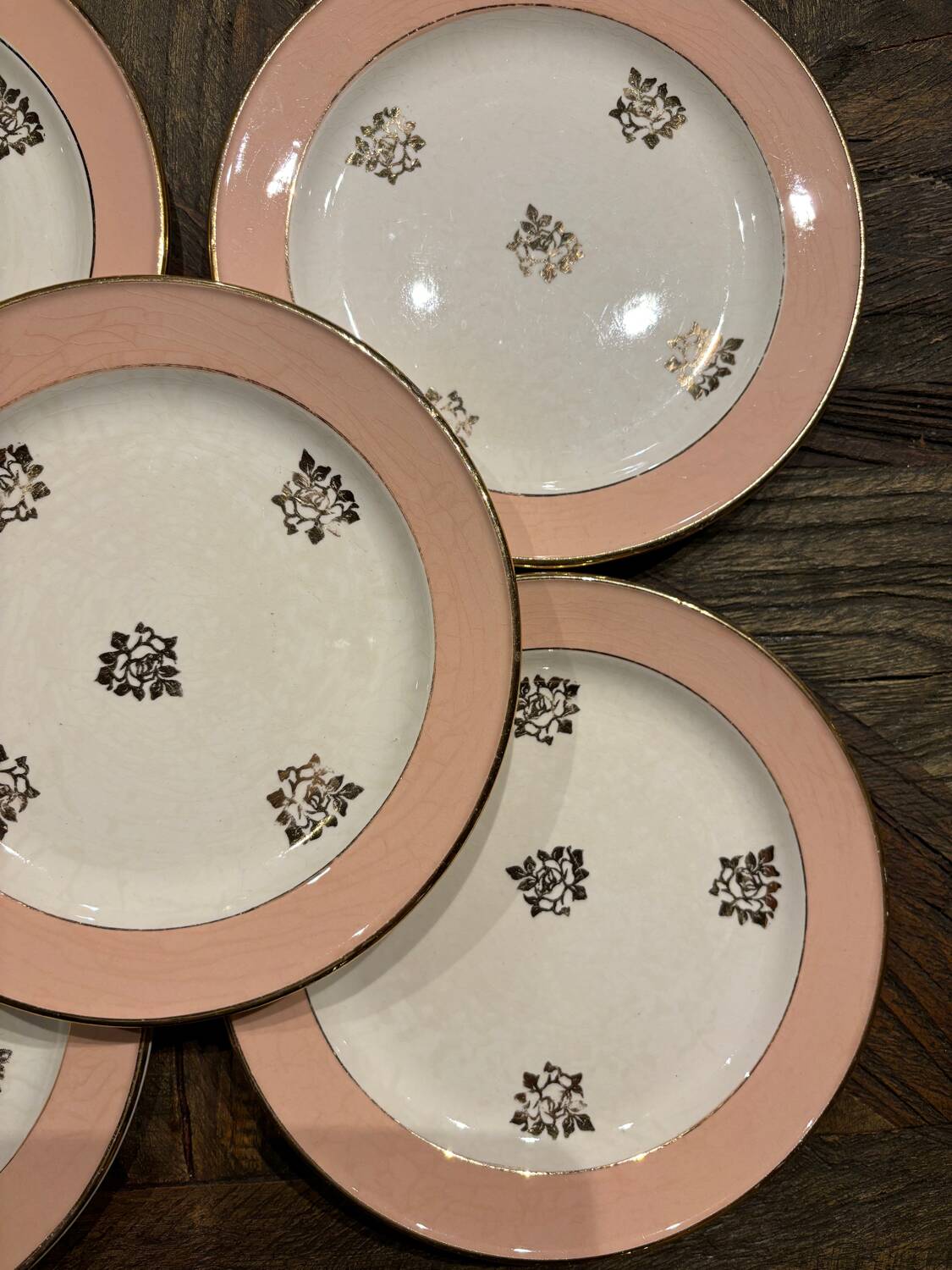 Set of 6 vintage dessert plates