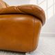 Modular armchair in cognac colour, France, 1970s.
