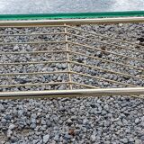 Coffee table from the 60s top glass base metal gilded