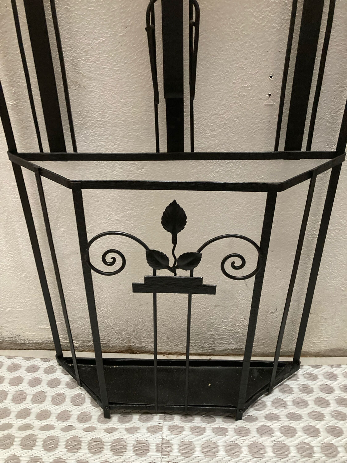 Art Deco coat rack wrought iron wardrobe