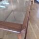 Table roulante vintage années 50 attribuée Cesare Lacca  bois et verre