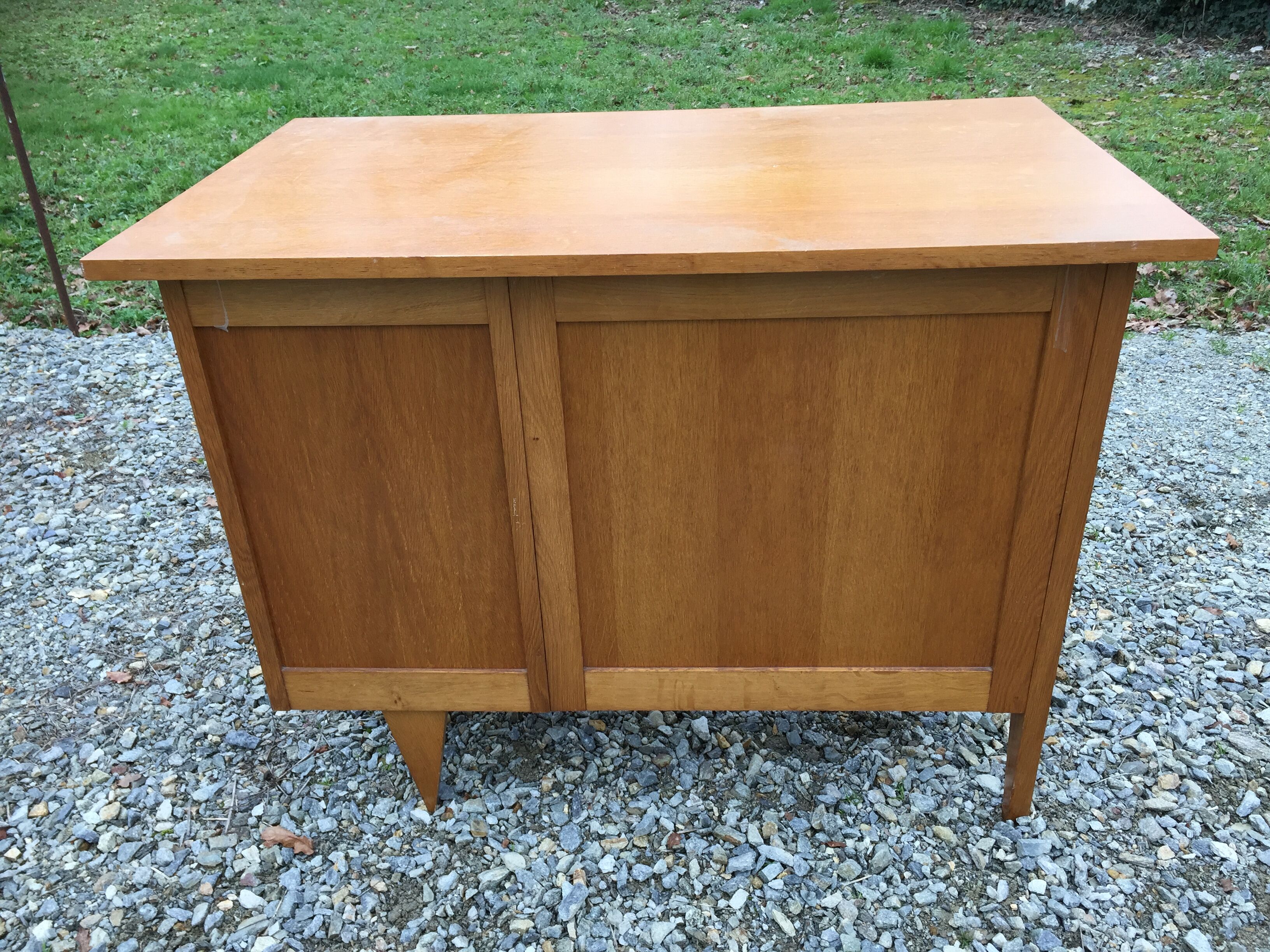 Vintage oak desk with 3 drawers