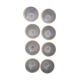 8 glass bowls with gold rim
