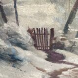 Old painting signed oil on canvas
