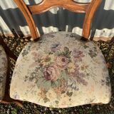 Set de 3 chaises louis Philippe tapissées