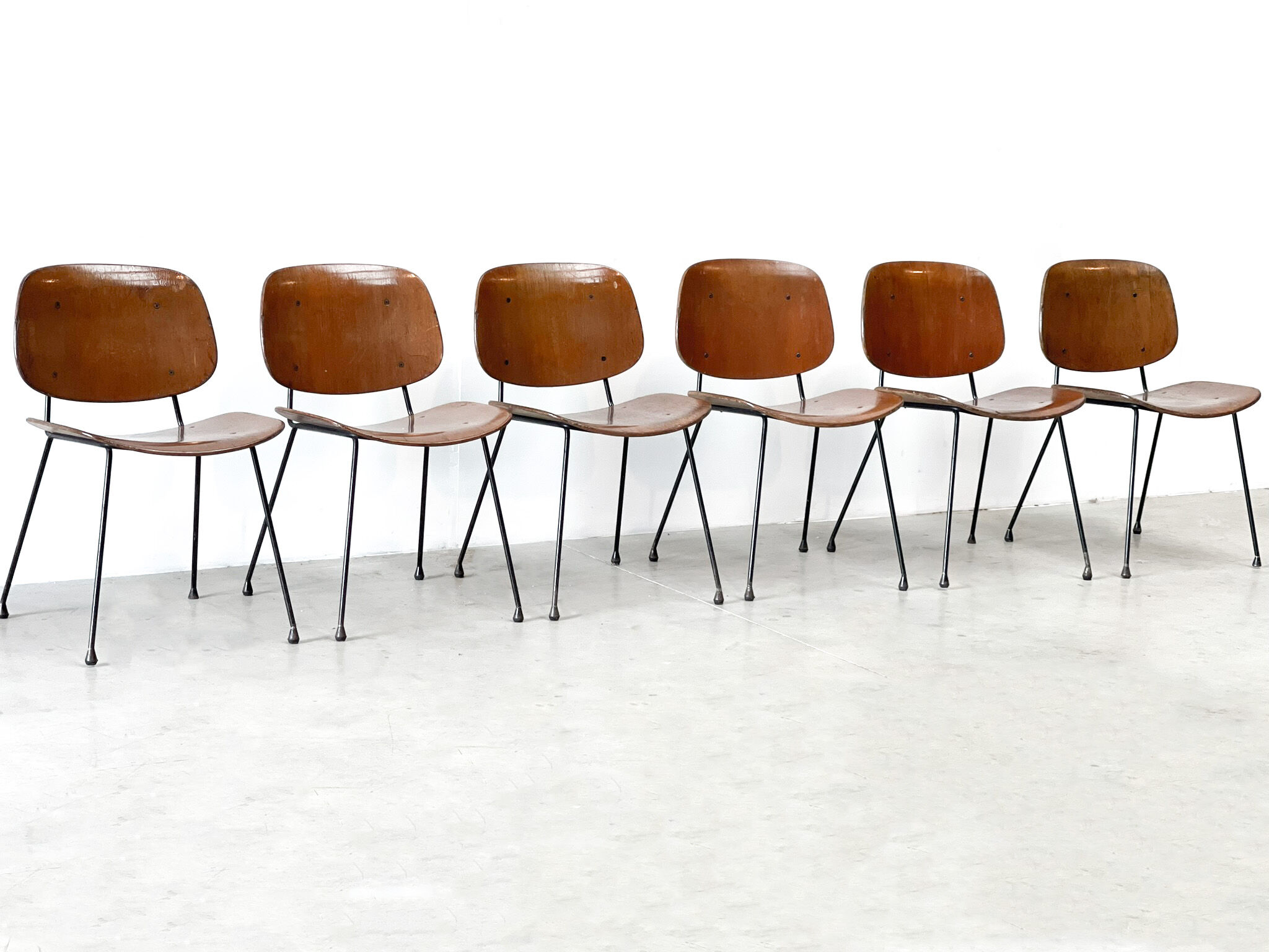 Mid century italian dining chairs 1960s