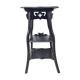 Art nouveau fifth wheel with three levels in black