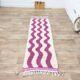 Tapis berbère Couloir Azilal en laine fait main 200 X 65 CM