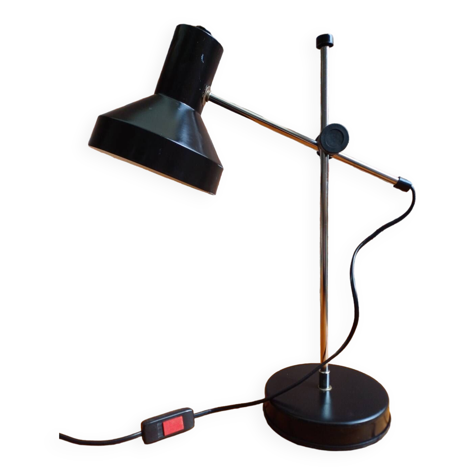 80's black pendulum lamp