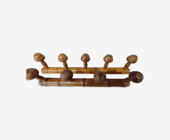 Vintage bamboo wall coat hook