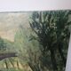 Painting - Oil on canvas Bridge on the banks of the Loire Signed Louis Hayaux (1897 1982)