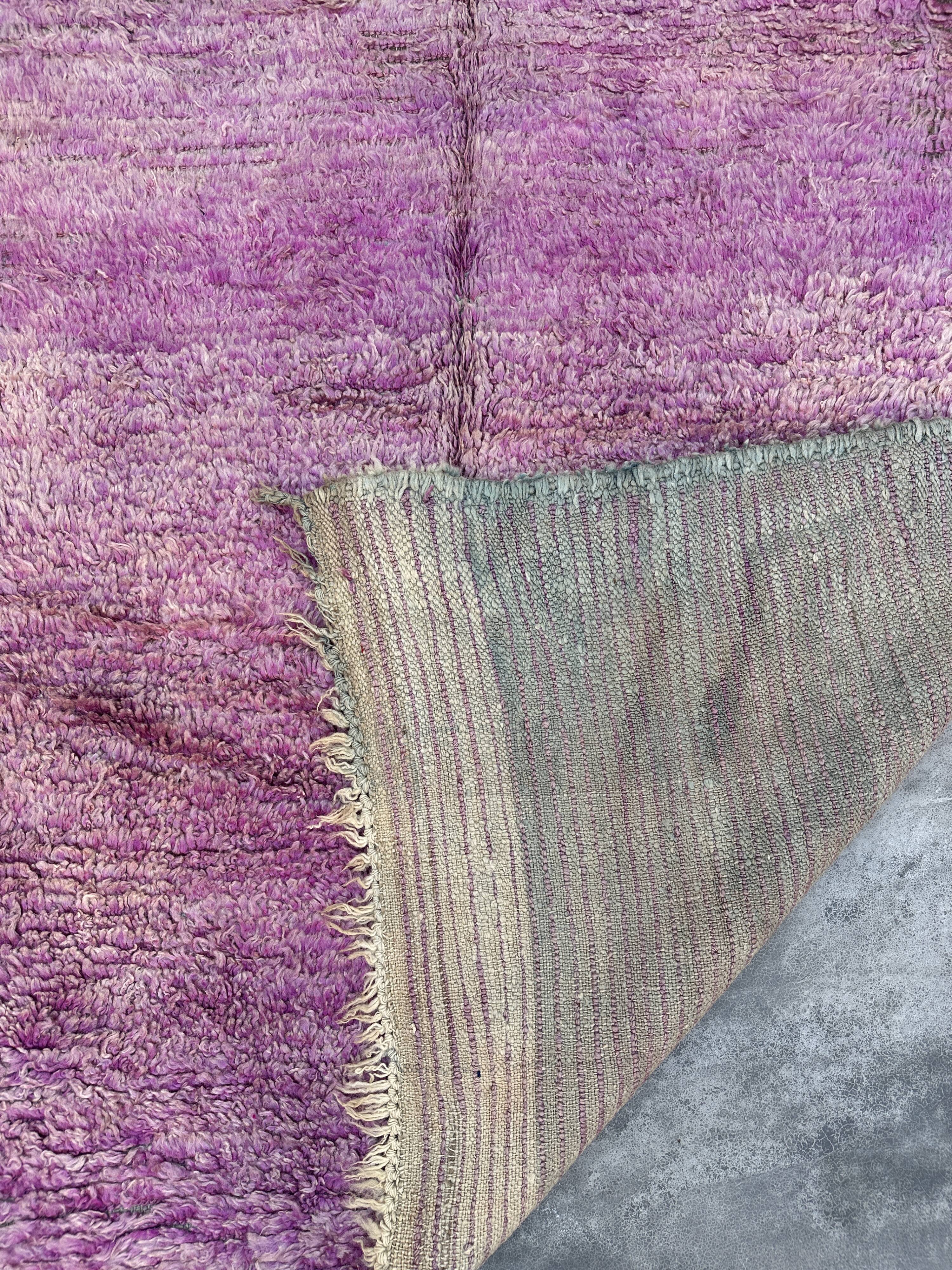 Moroccan rug Beni M'Guild purple - 269 x 160 cm