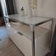 White base buffet with 2 doors - Ligne Roset – Dedicato model by Didier Gomez