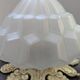 Art Nouveau ceiling light, table lamp in pressed-molded glass
