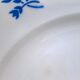 Plate K-G Luneville "Reims" white - blue