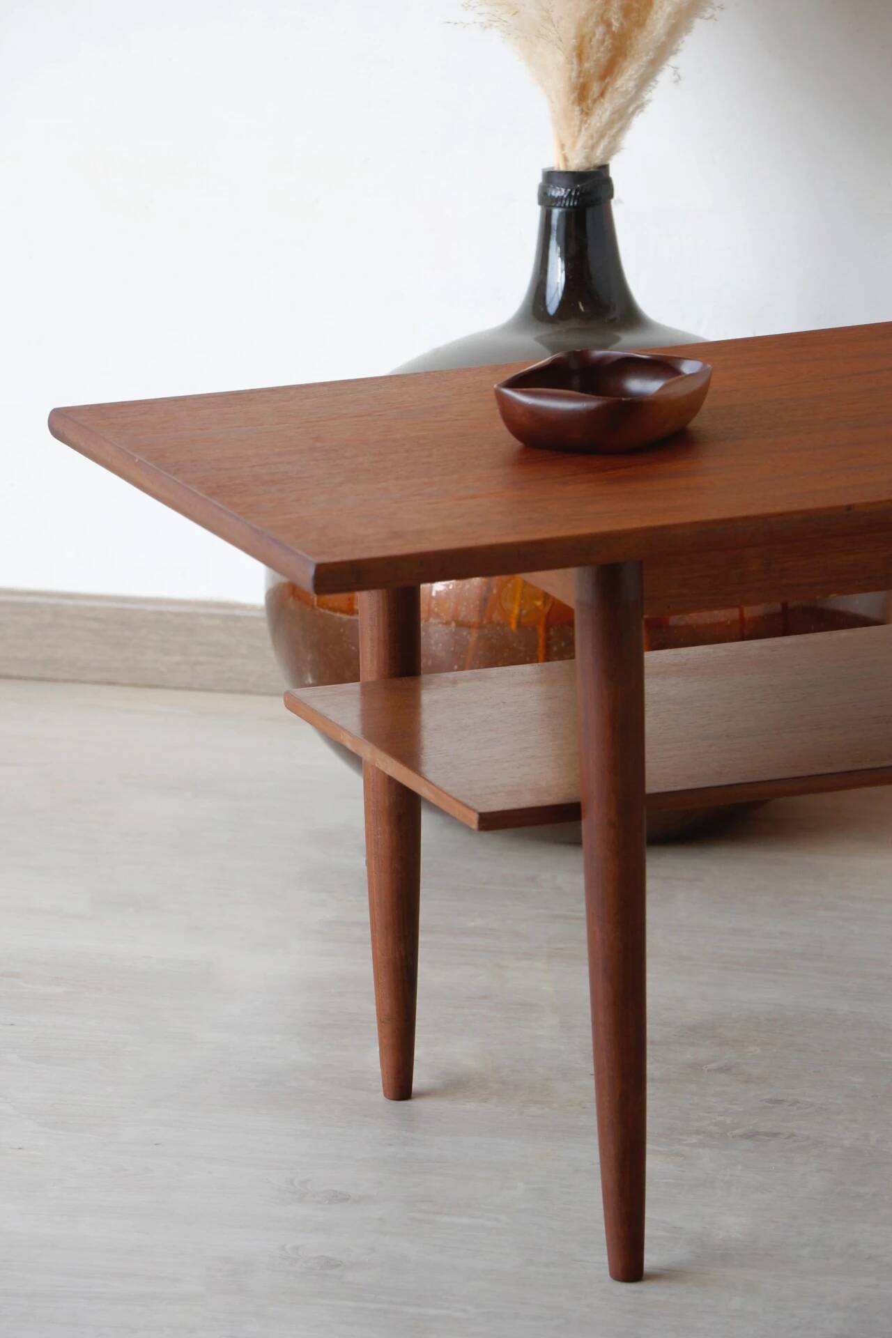 Vintage Scandinavian teak coffee table (Denmark, 1960s)