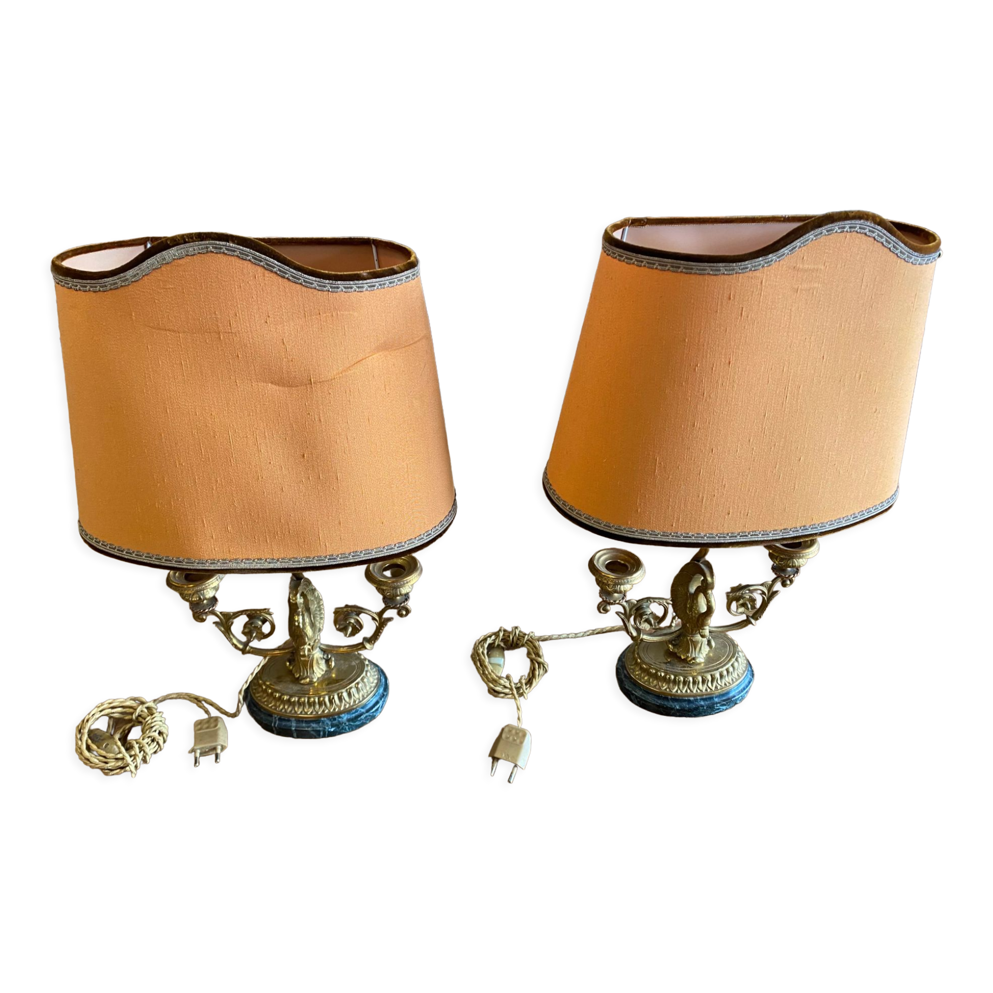 Pair of desk lamps