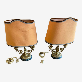 Pair of desk lamps