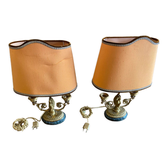 Pair of desk lamps