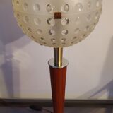 Conical wooden lamp