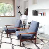Pair of 50s steiner armchairs