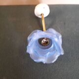 Opaline wall light in blue flower shape
