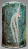 Large sculptural vase in glazed ceramic, artwork from around 1970.
