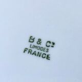 Limoges Bernardaud porcelain dessert plates - vintage co. 60s, white & gold