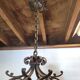 Lustre fer forgé ancien