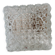 Ceiling light wall lamp minimalist industrial square transparent glass