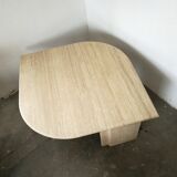 Coffee table in travertine