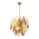 Contemporary Modern Multicolour Amber "Rondini" Murano Chandelier by Simoeng
