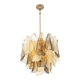 Contemporary Modern Multicolour Amber "Rondini" Murano Chandelier by Simoeng